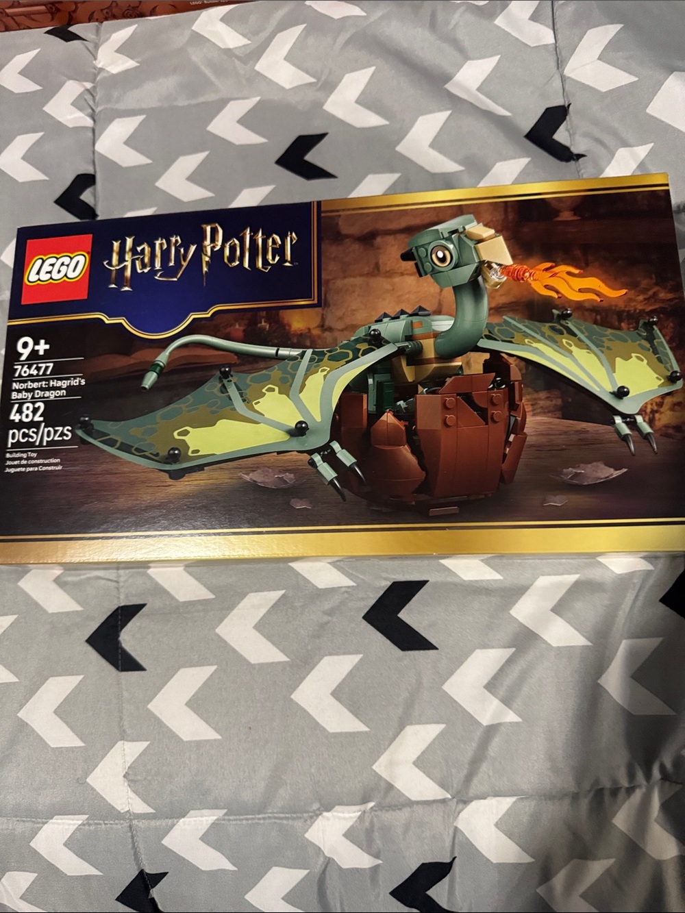 LEGO Harry Potter Green and Brown Dragon with Egg Build